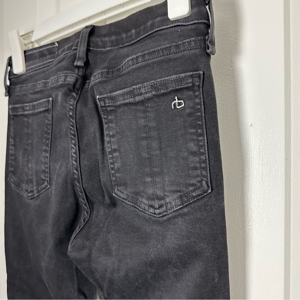 Rag & Bone High Rise Skinny Black Jeans EUC